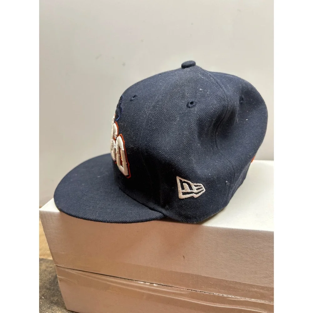 Chicago Bears NFL New Era 59Fifty Fitted‎ Hat Size 6 7/8 Navy Blue